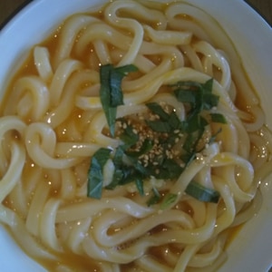 レンジで簡単！かまたまうどん